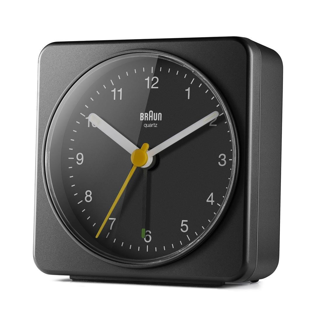 Braun BC 03 B quartz alarm clock analog black
