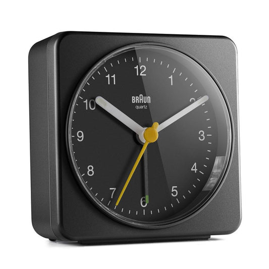 Braun BC 03 B quartz alarm clock analog black