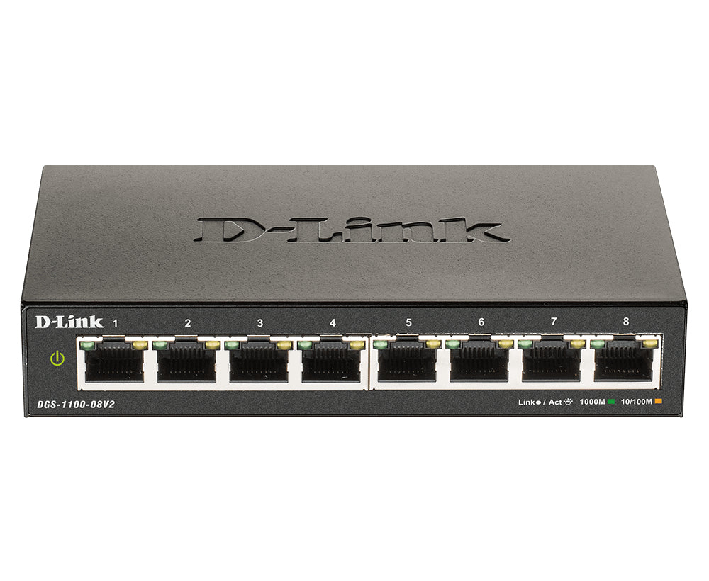D-Link DGS-1100-08V2/E 8 Port Layer2 Gigabit Smart Sw