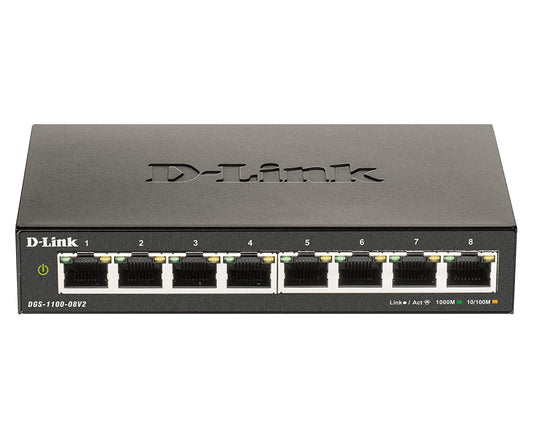 D-Link DGS-1100-08V2/E 8 Port Layer2 Gigabit Smart Sw