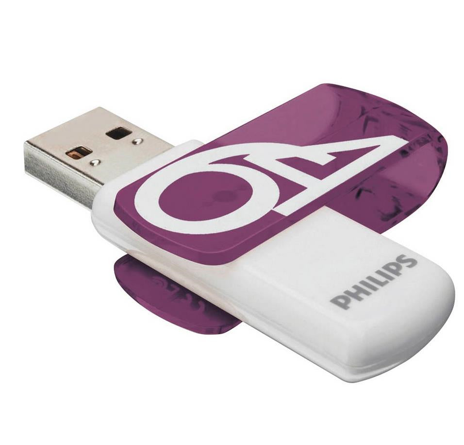 Philips USB 2.0 2-Pack      64GB Vivid Edition Magic Purple