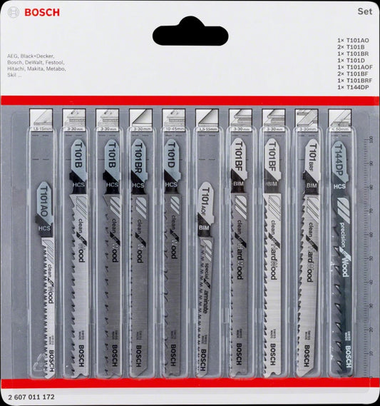 Bosch Blister Set STB 10-pcs. clean