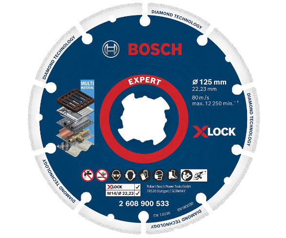 Bosch X-LOCK Dia Cutting Disc 125x22.23mm