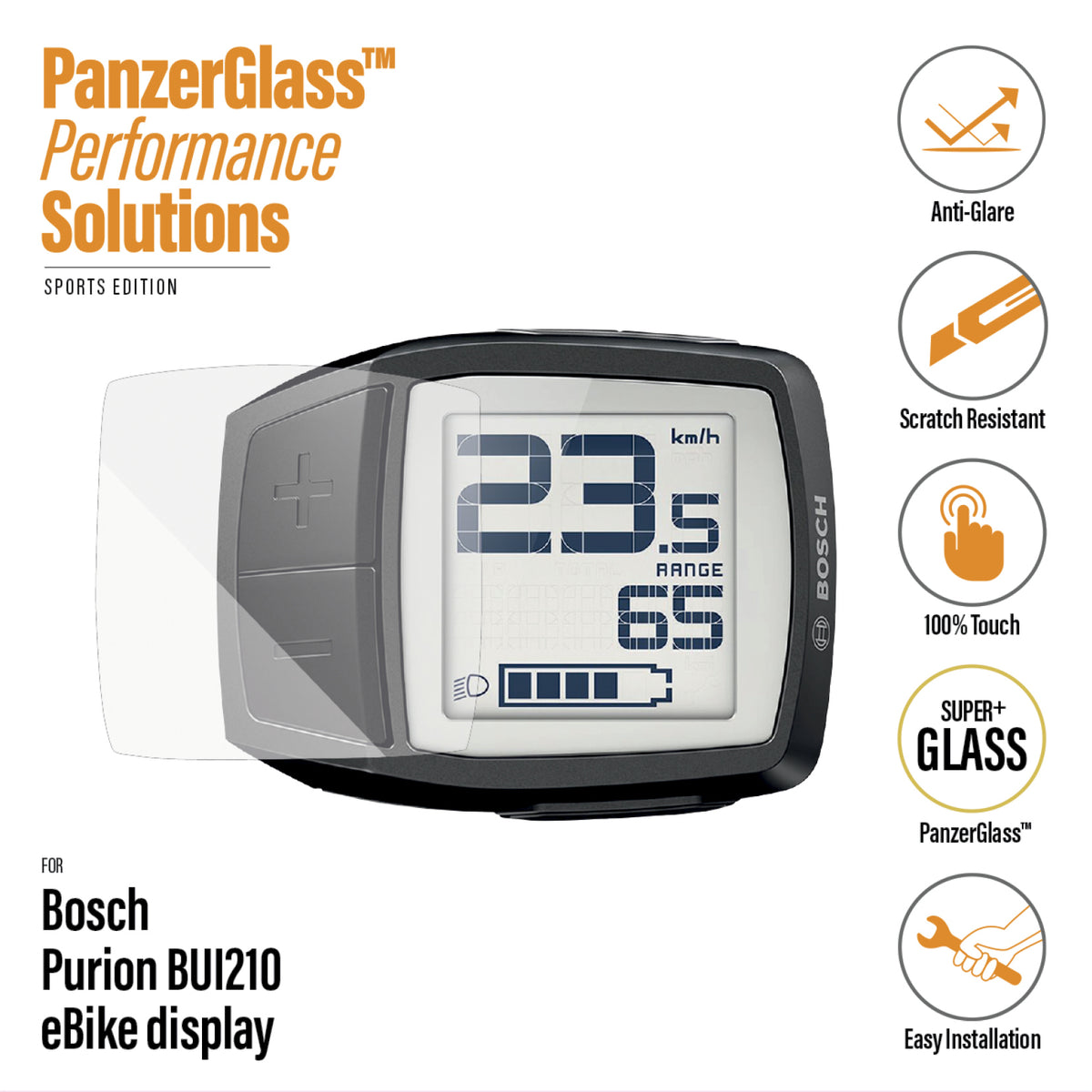 PanzerGlass Bosch Purion BUI210 screenprotector ontspiegeld