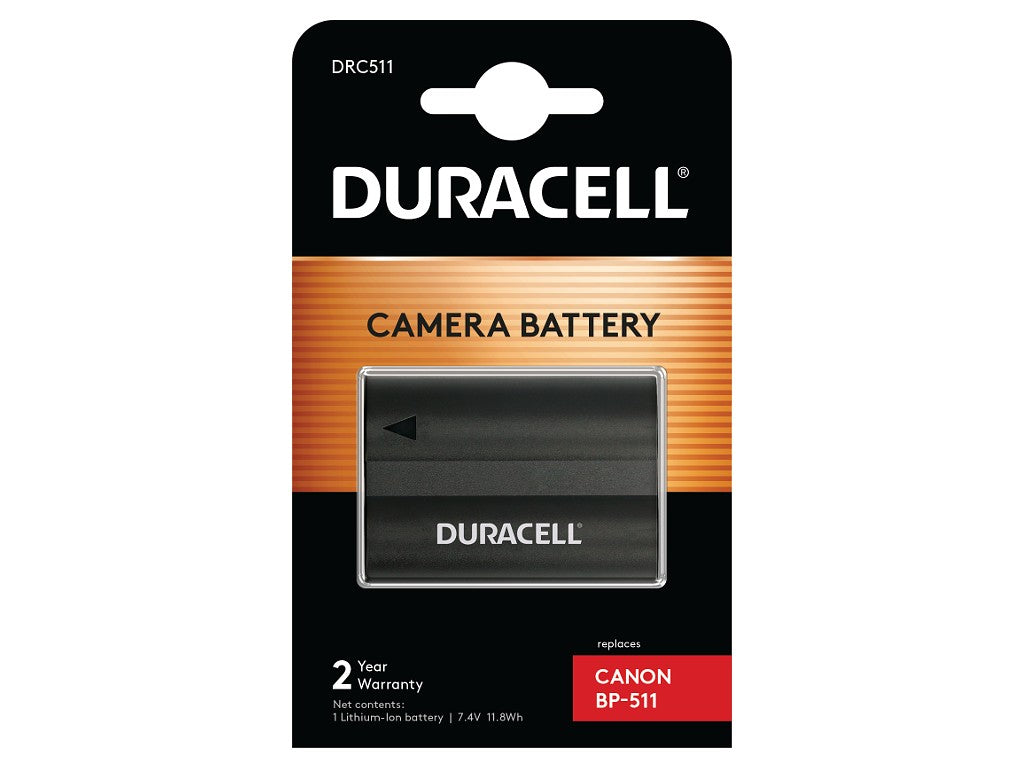 Duracell Li-Ion Akku 1600 mAh for Canon BP-511 BP-512