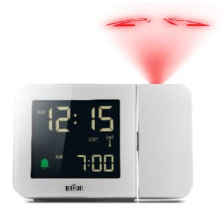 Braun BC 015 W-DCF     white Radio Controlled Alarm Clock