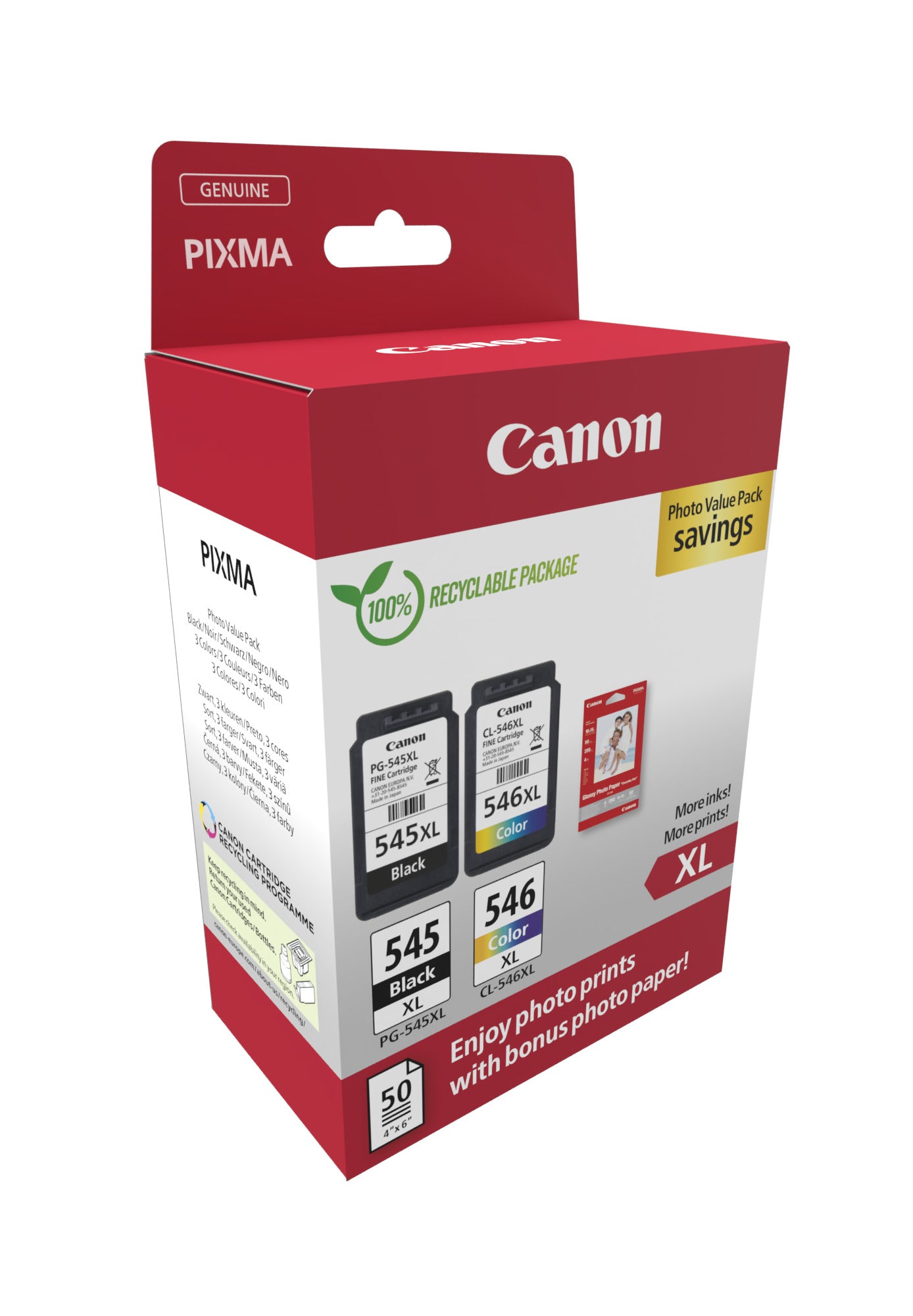 Canon PG-545 XL / CL-546 XL Photo Value Pack