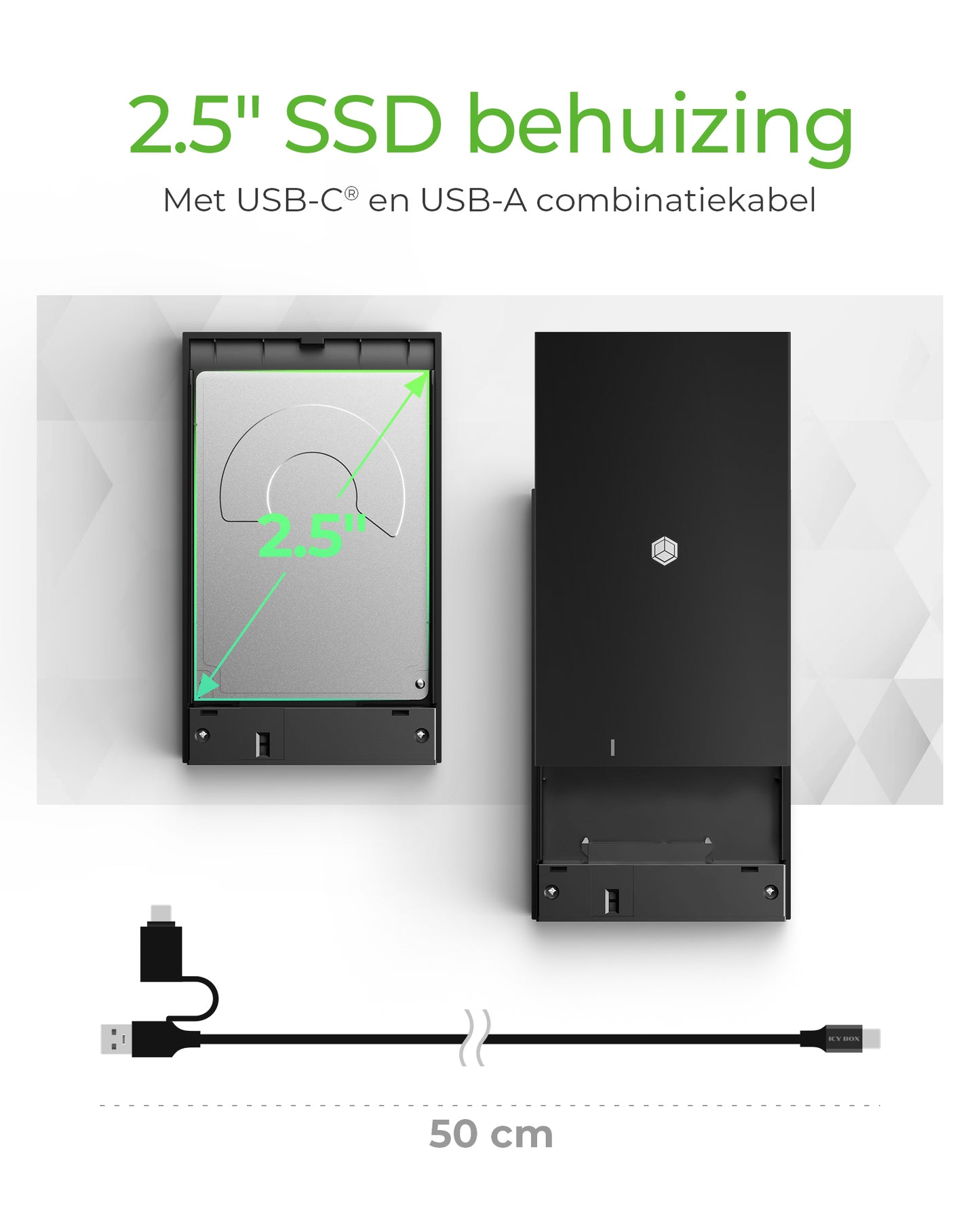 ICY BOX IB-200T-C3 USB 3.2 Gen 1 Type-C housing