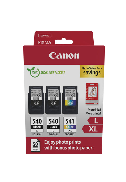 Canon PG-540 L x2 / CL-541 XL Photo Value Pack
