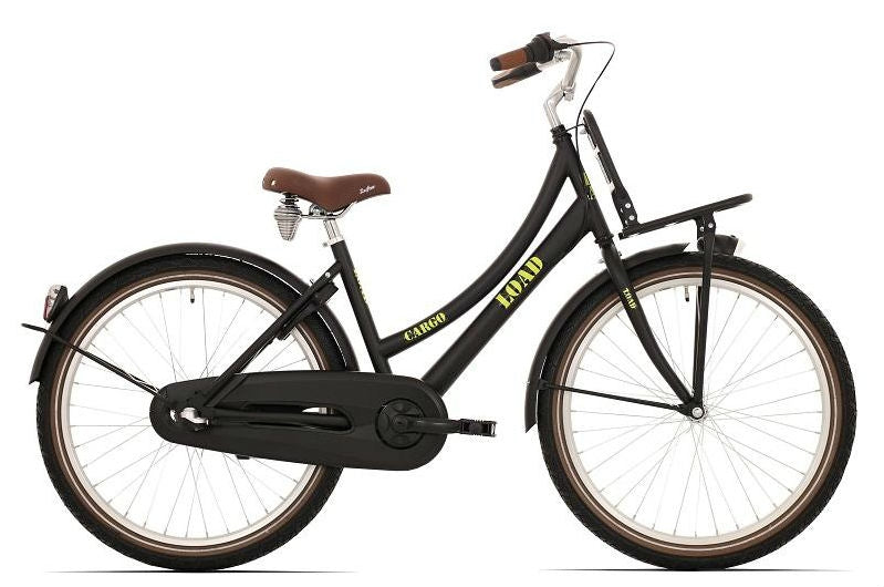 Kinderfiets Bikefun Load 20 inch met remnaaf - Mat Zwart