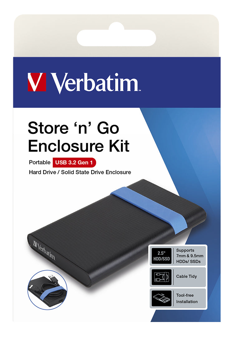 Verbatim Secure Enclosure Kit Keypad Access 2,5  USB 3.2 Gen 1
