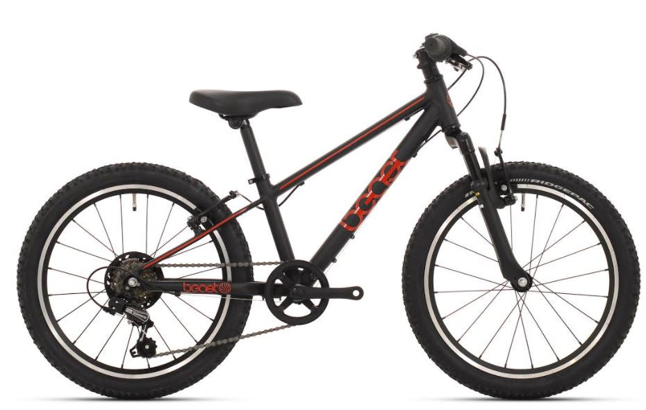 Kinderfiets Bikefun Beast 24 inch met Shimano 6 versnellingen en V-brakes - Zwart/Rood