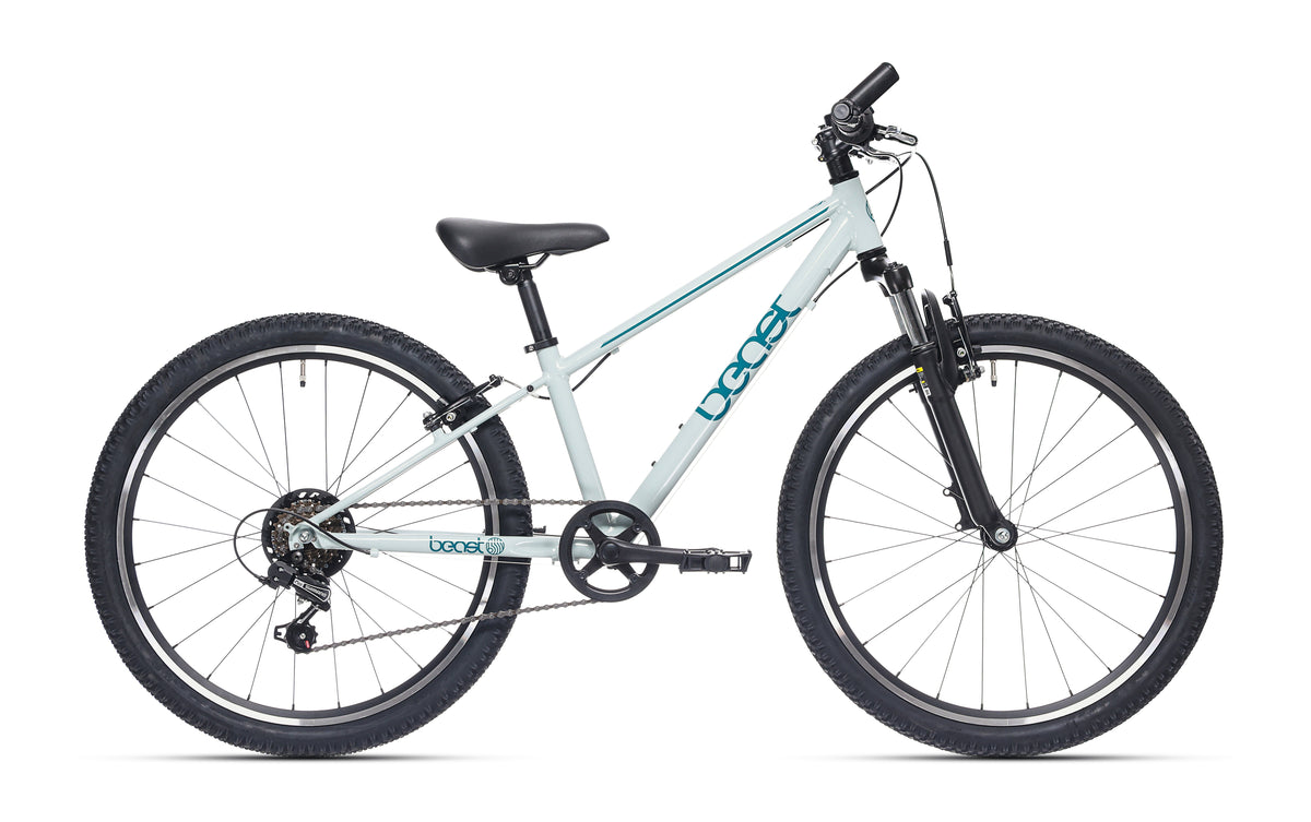 Kinderfiets Bikefun Beast 24 inch met Shimano 6 versnellingen en V-brakes - Seagrass