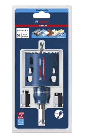 Bosch EXPERT ToughMaterial Hole Saw 68mm Starter Kit