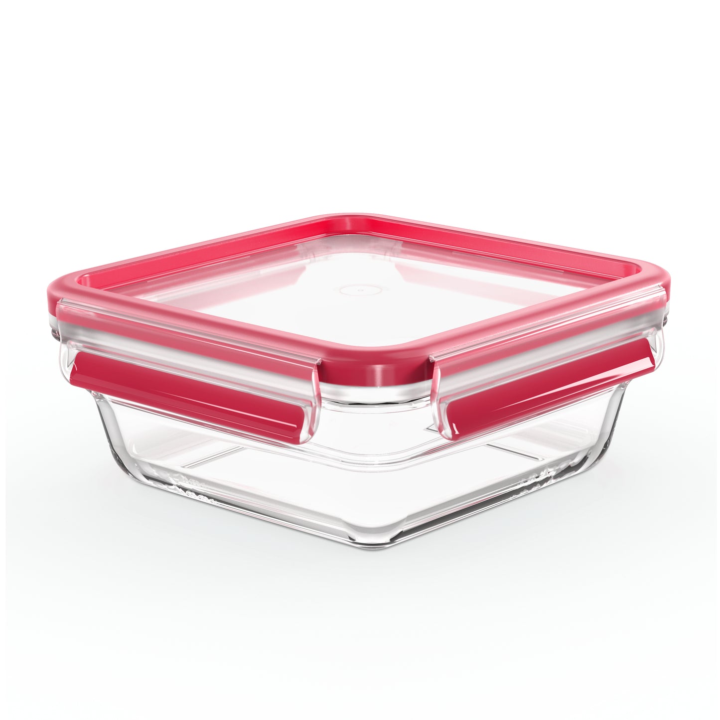 Emsa Clip&Close Glass Food Container 0,8 L red