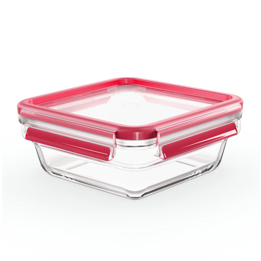 Emsa Clip&Close Glass Food Container 0,8 L red