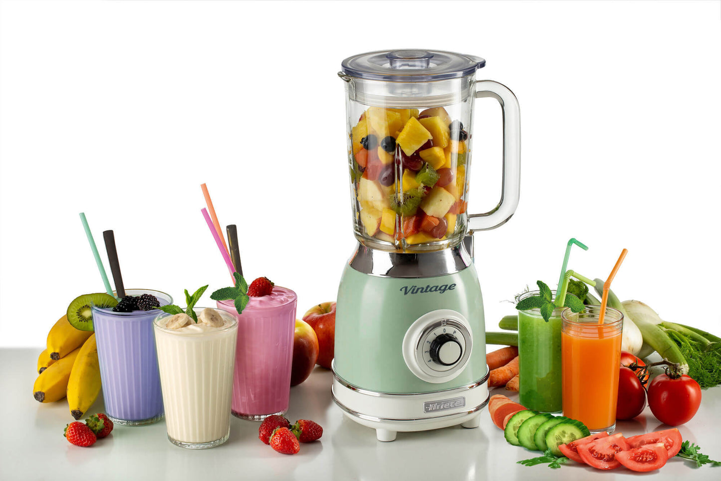 Ariete Vintage Glass Blender 1,5l green