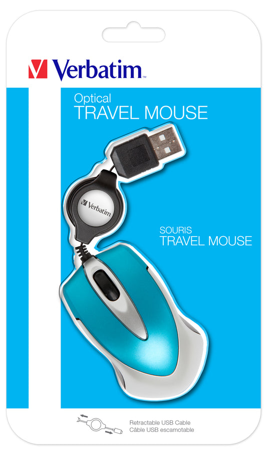 Verbatim Go Mini Optical Travel Mouse Caribbean     49022