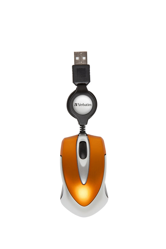 Verbatim Go Mini Optical Travel Mouse Volcanic Orange      49023