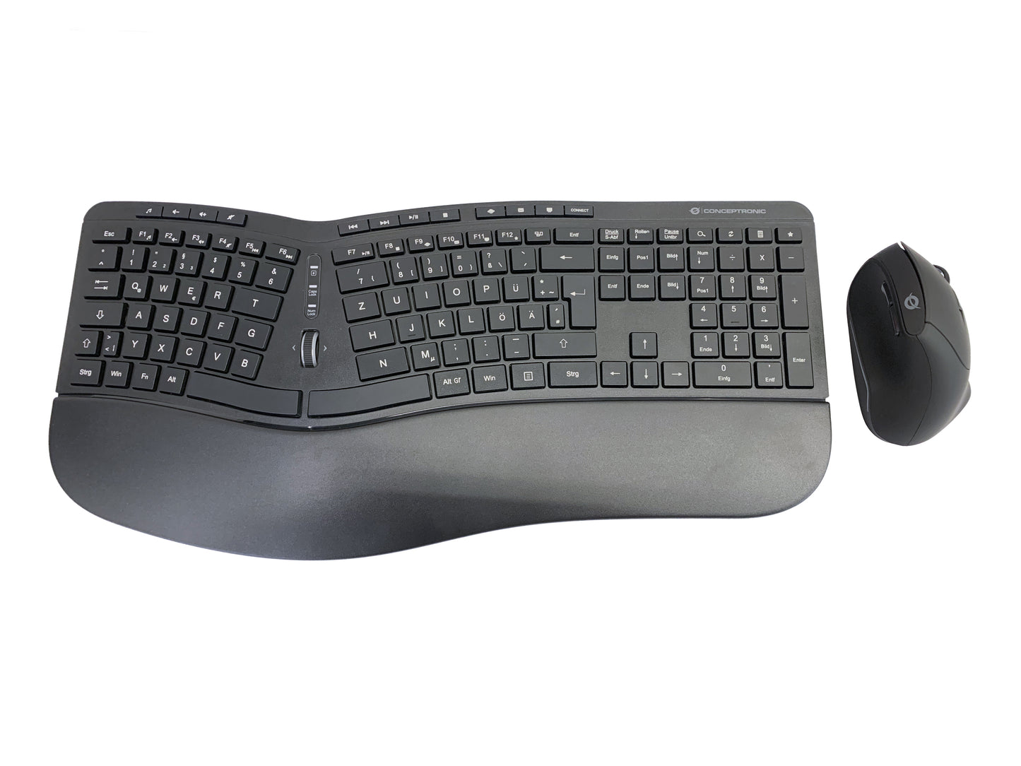 Conceptronic ORAZIO02DE Ergonomic Keyboard and Mouse