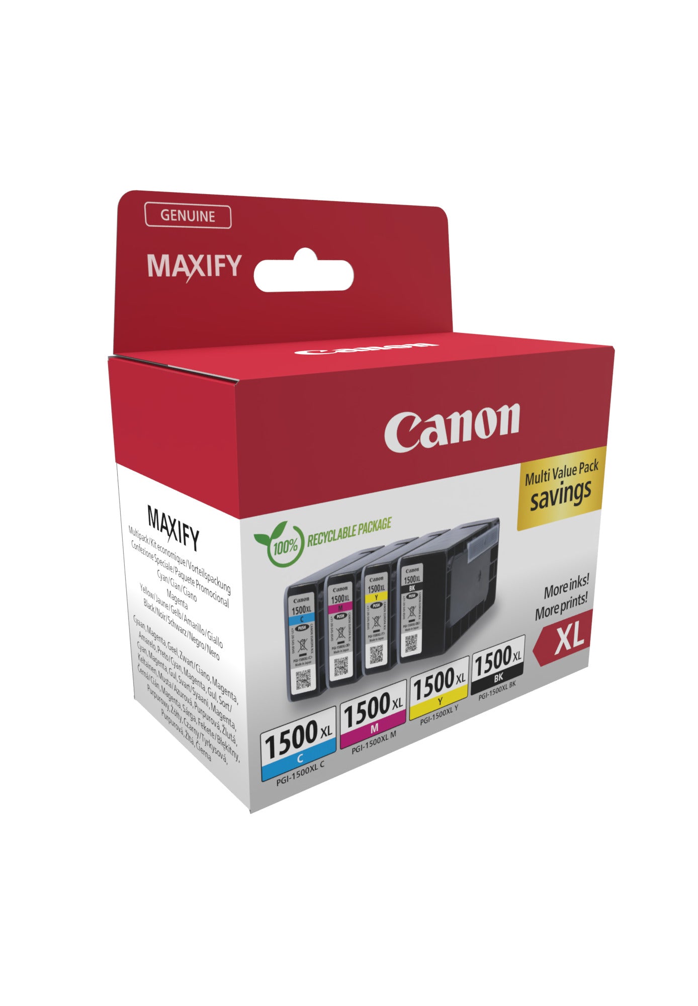 Canon PGI-1500 XL BK/C/M/Yk Multipack