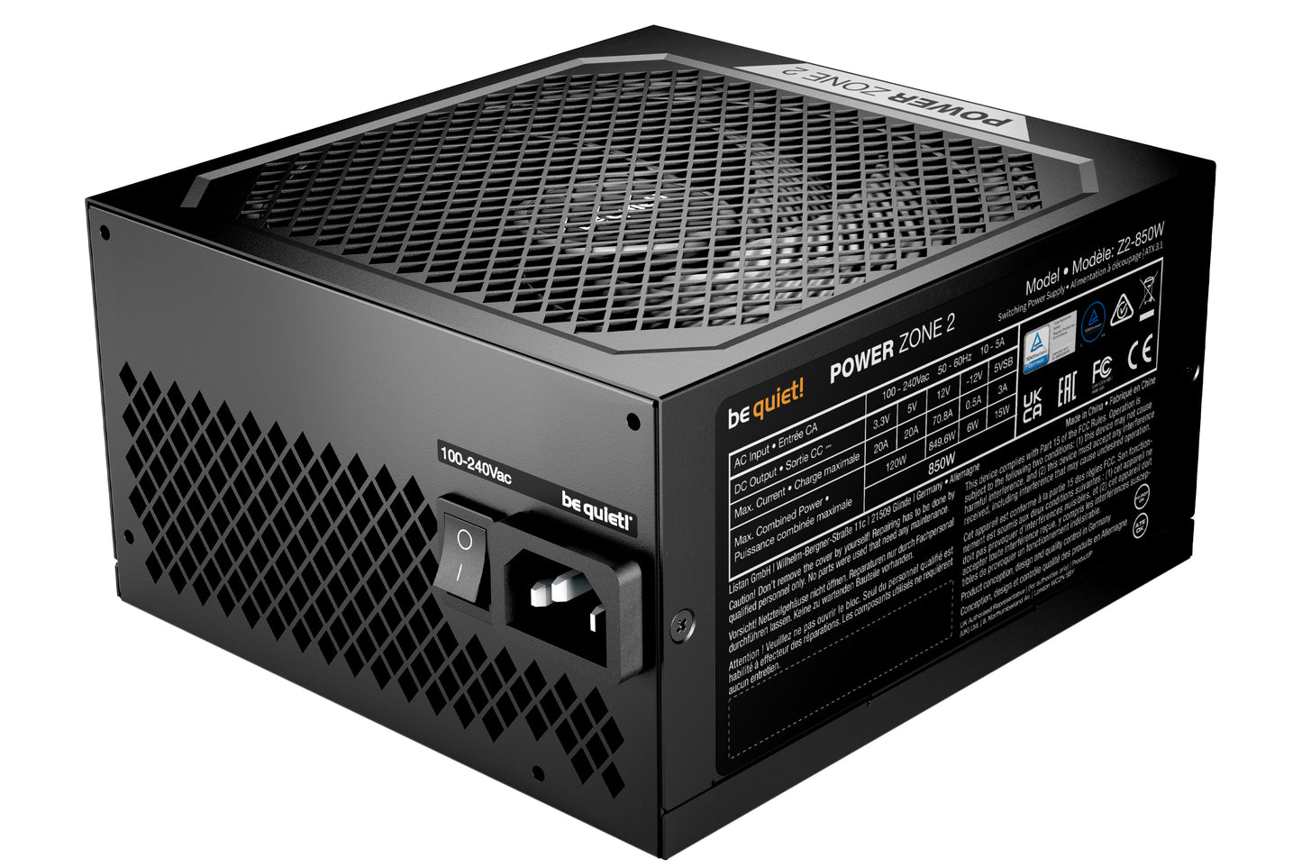 be quiet! POWER ZONE 2 850W Power Supply