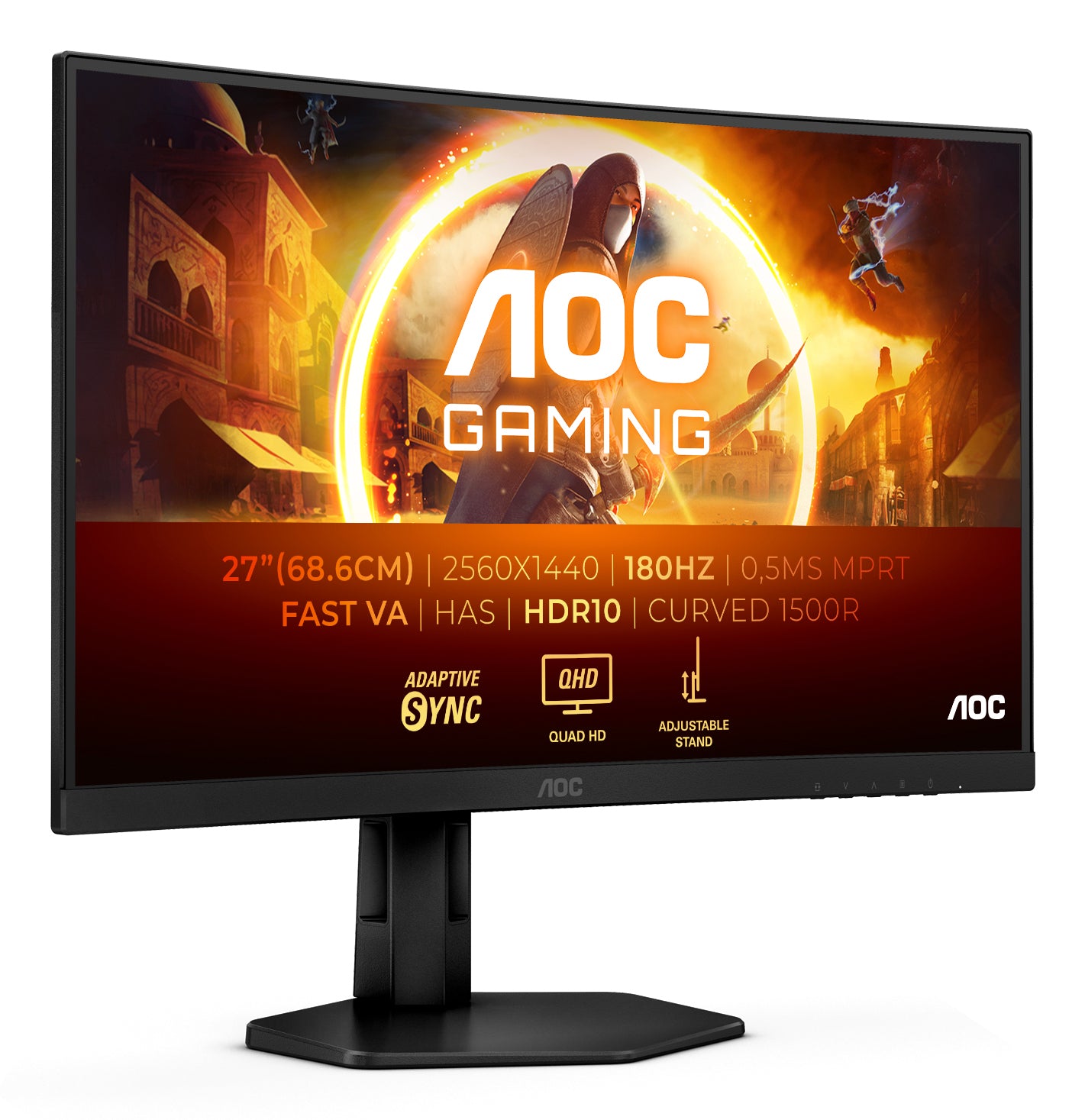 AOC Gaming CQ27G4X 27 Inch QHD Curved Monitor