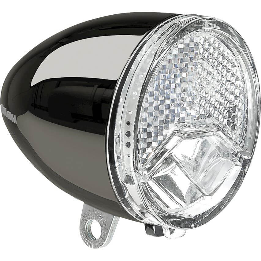 Axa koplamp 606 15 lux dynamo Auto dark chrome
