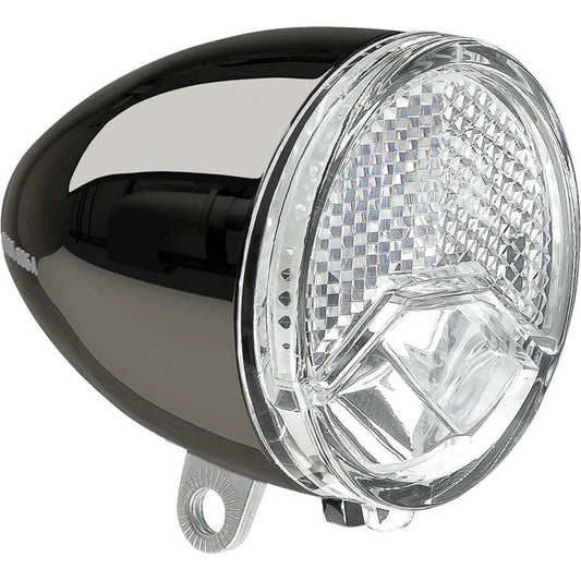 Axa koplamp 606 15 lux dynamo Auto dark chrome
