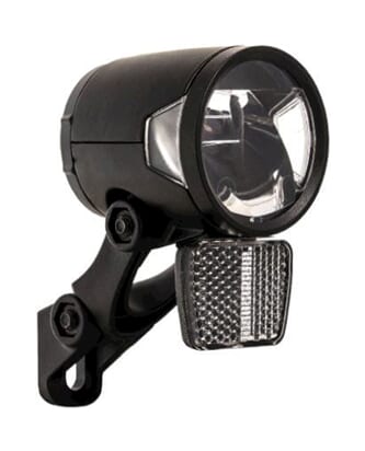 Herrmans koplamp H-Black MR8 aan/uit dynamo