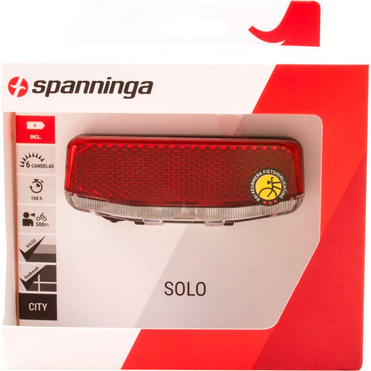 Spanninga achterlicht Solo Xb batterij 50/80mm