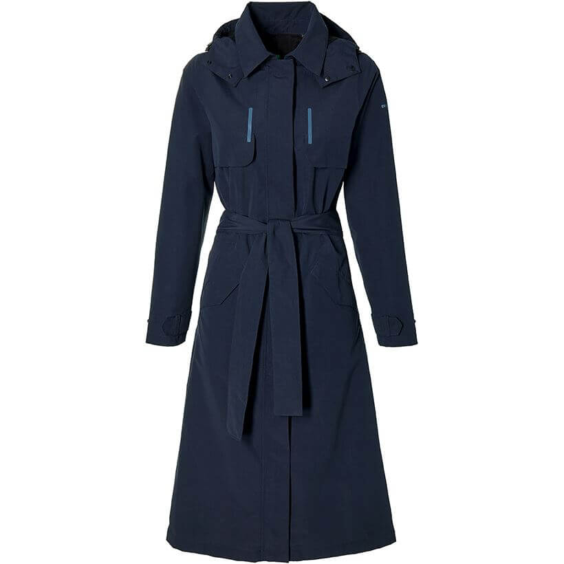 Basil trenchcoat Mosse dames Night Blue L