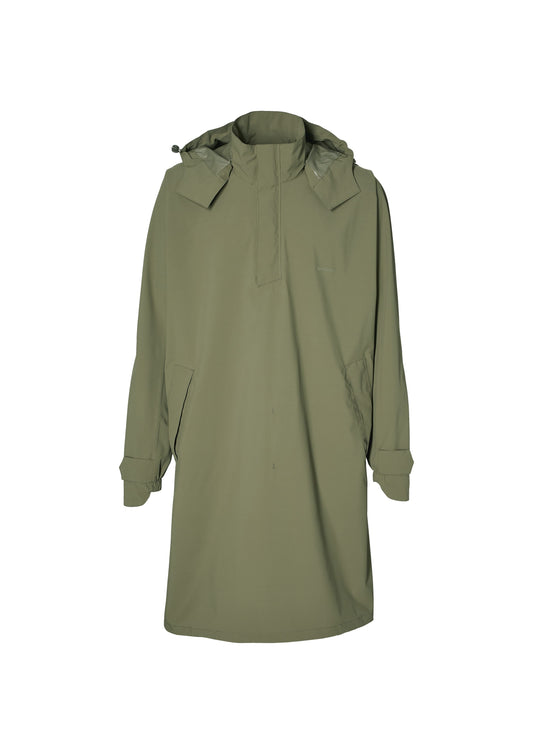 Basil poncho Mosse unisex Olive Green M/L