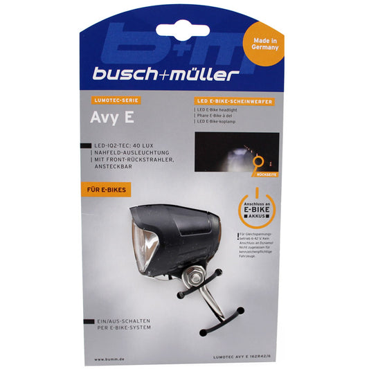 Busch + Müller koplamp Avy E-bike 6-42v 40 lux