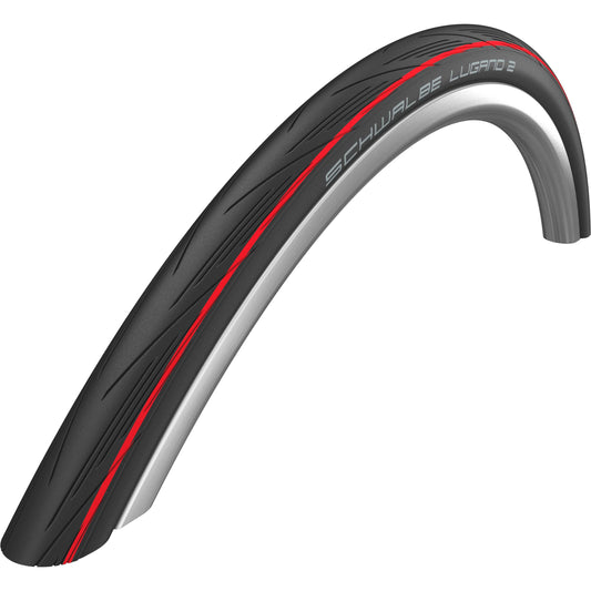 Schwalbe btb Lugano II 700 x 25 zw/rood