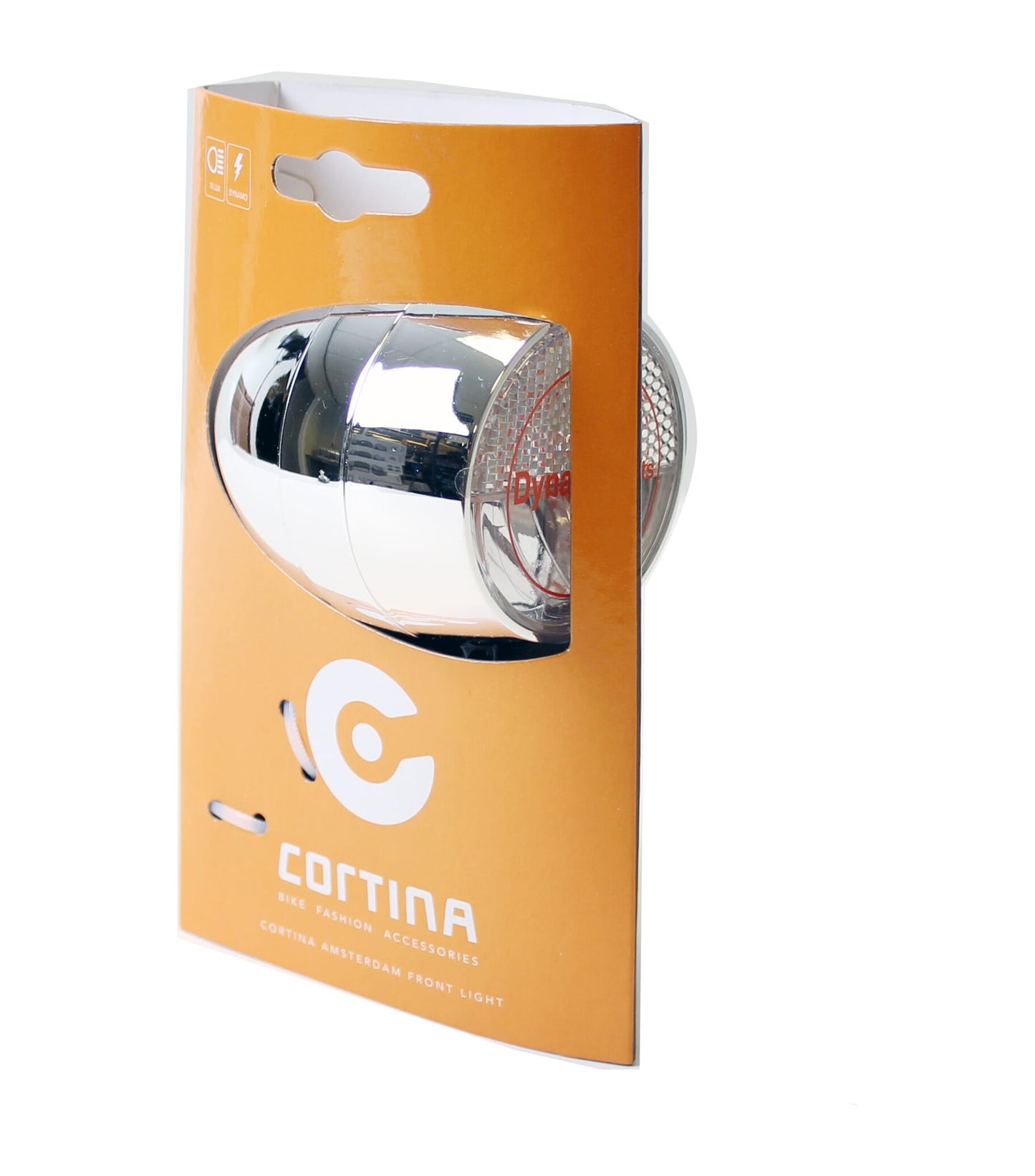 Cortina koplamp Amsterdam dynamo chroom