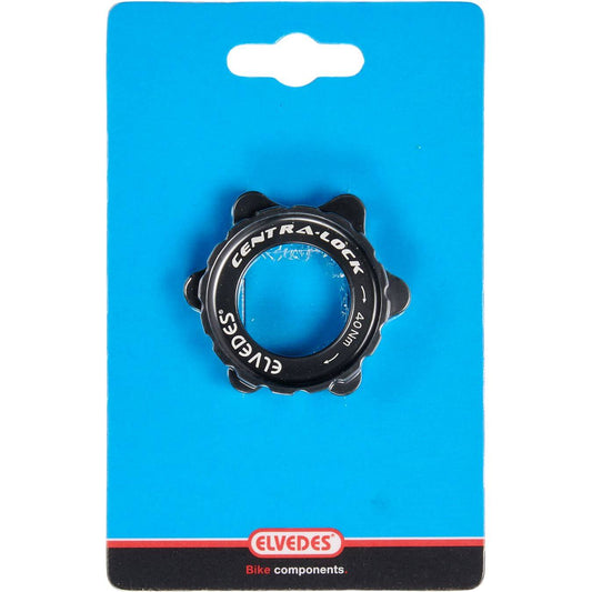 Elvedes remschijf adapter centerlock CNC + ring zwart