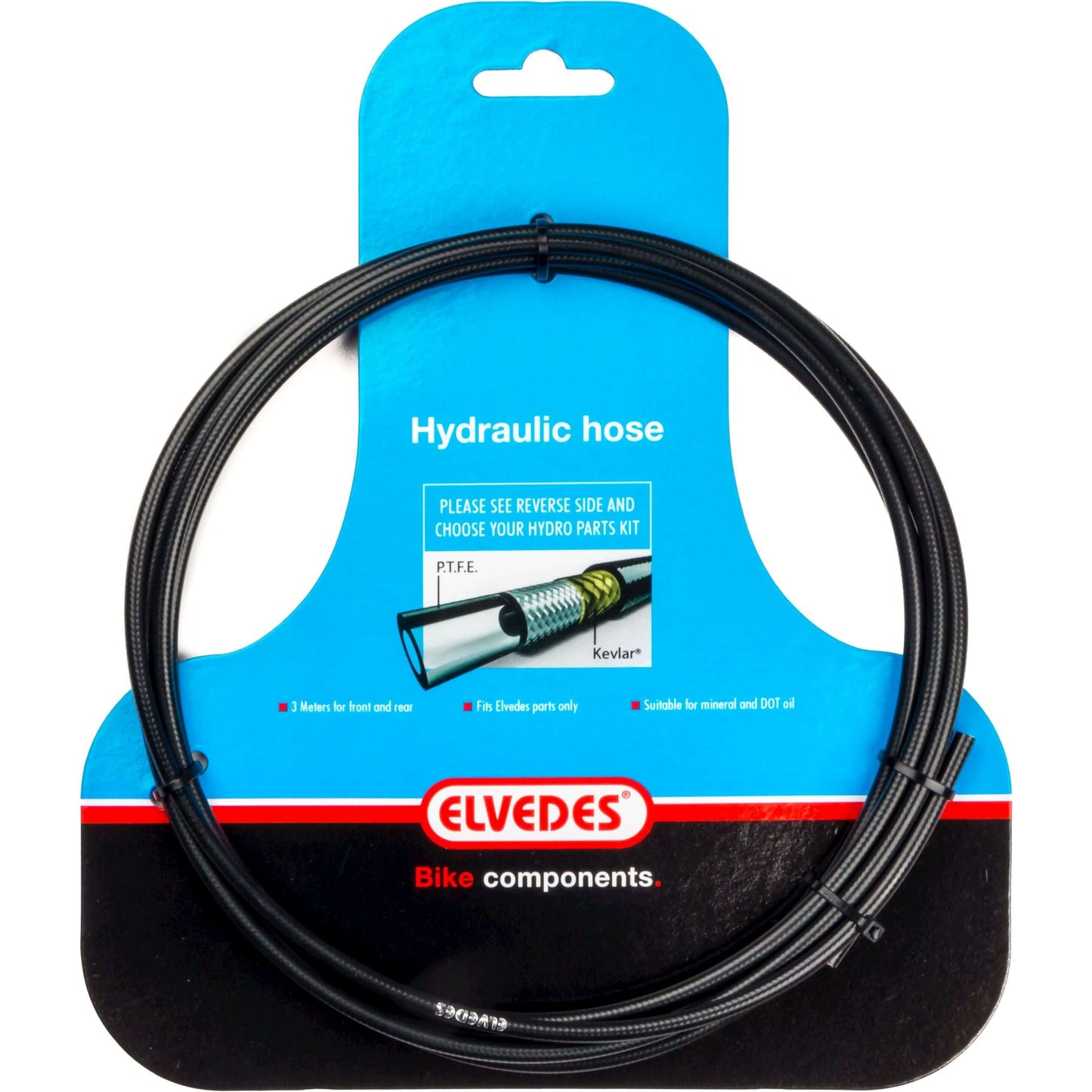 Elvedes hydro leiding 3m zwart