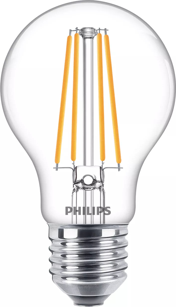 Philips LED Lamp E27 3-Pack 75W 2700K Filament