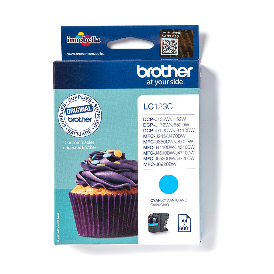 Brother LC-123 600P orig blauw