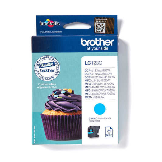 Brother LC-123 600P orig blauw