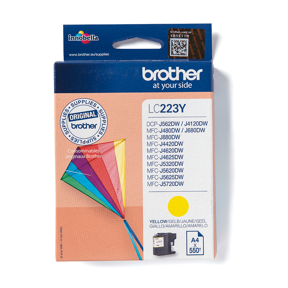 Brother LC-223 550P orig geel