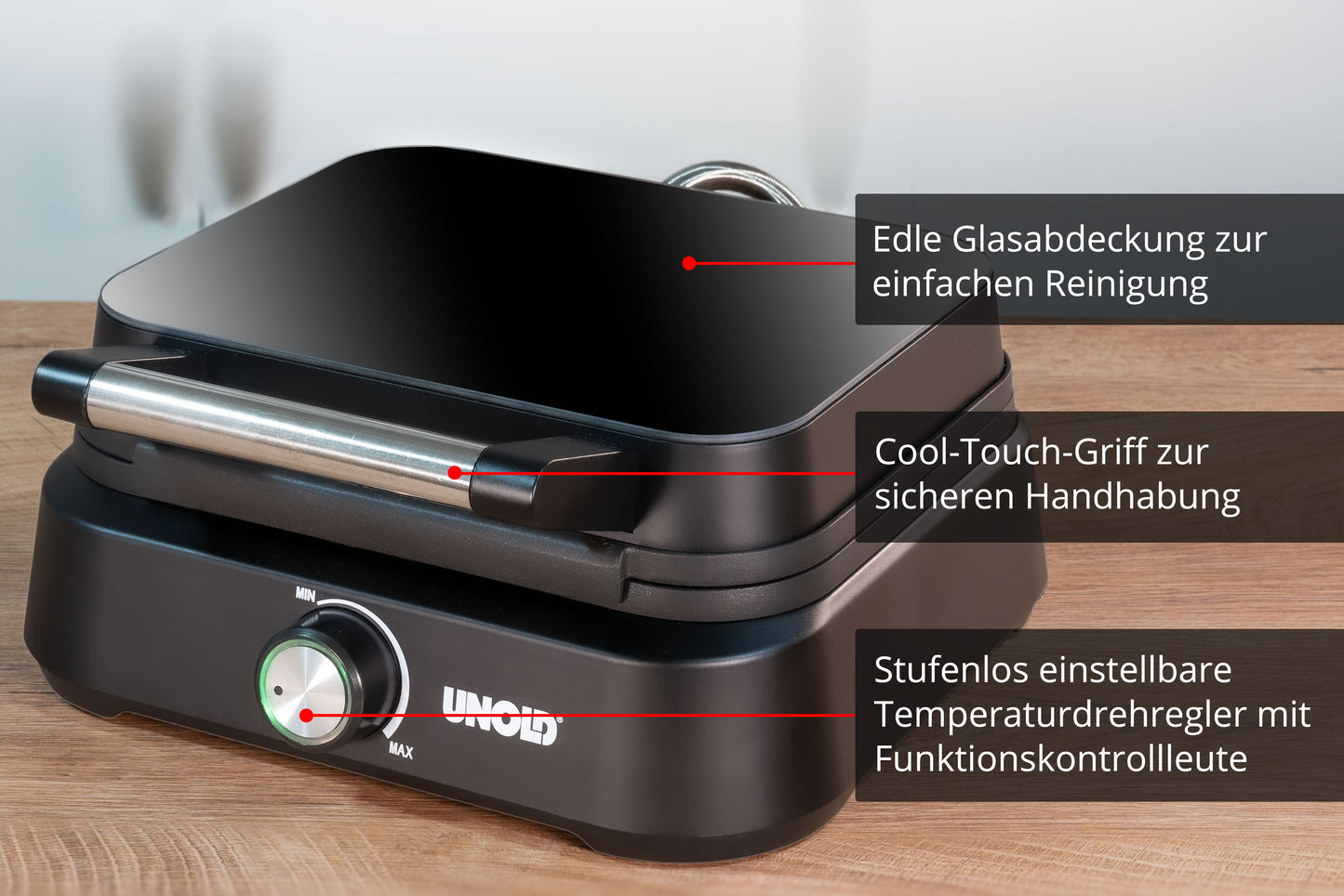 Unold 48275 Double Waffle Iron Brussels       Belgian Waffels