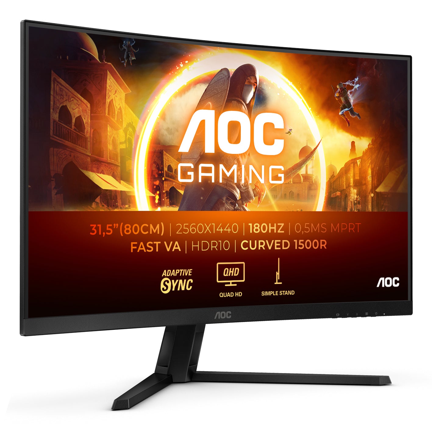 AOC CQ32G4VE 31.5 Inch WQHD Gaming Monitor