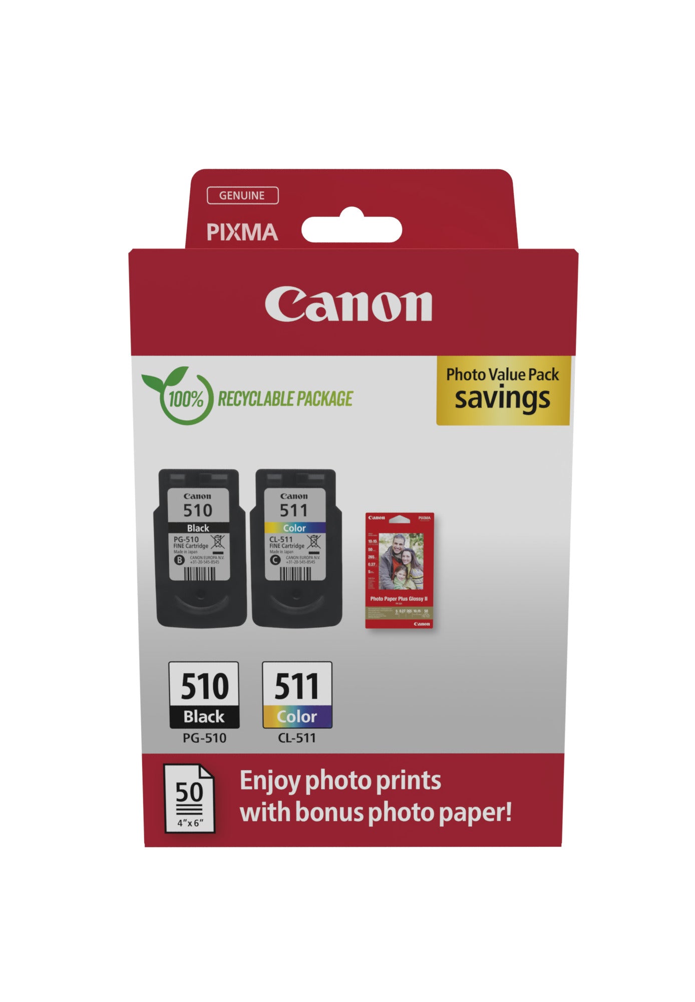 Canon PG-510 / CL-511 Photo Value Pack