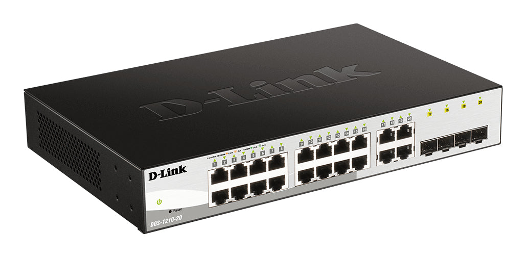 D-Link DGS-1210-20/E 20-Port Layer2 Smart Managed Gb Switch