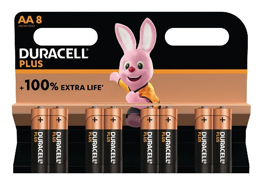 1x8 Duracell Plus Power Boost Mignon MN1500 AA LR6 1,5V