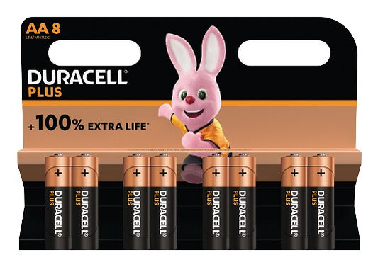 1x8 Duracell Plus Power Boost Mignon MN1500 AA LR6 1,5V