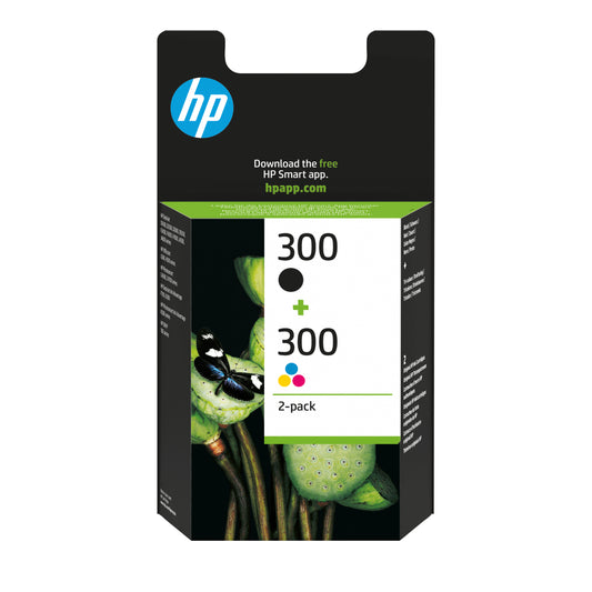 HP 300+300 zw+kl orig.  2-pack