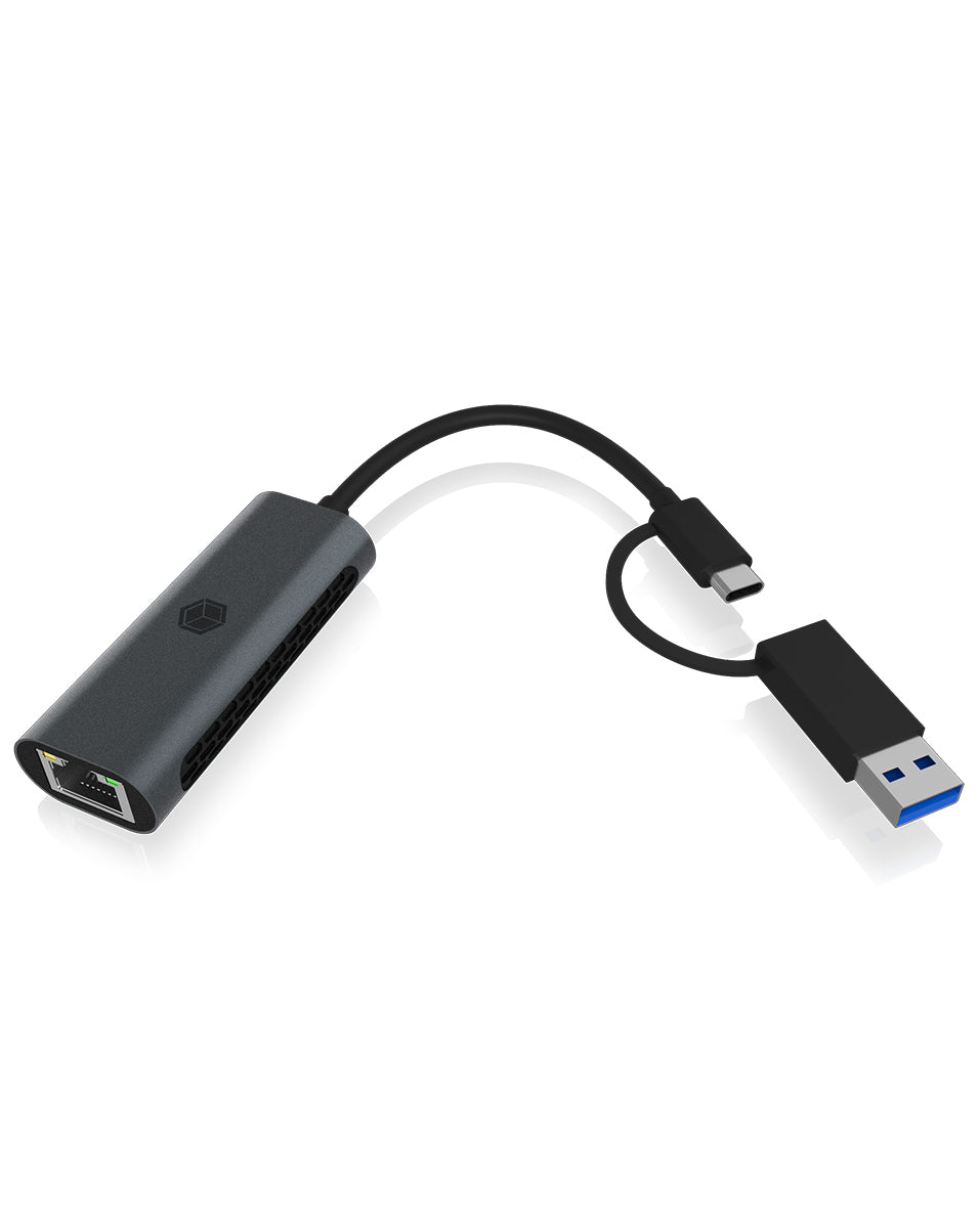 ICY BOX IB-LAN301-C3 USB Type-C / Type-A to LAN